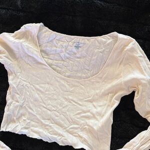 Brandy Melville White Knit Crop Top